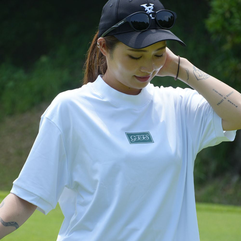 Box logo mock neck shirts