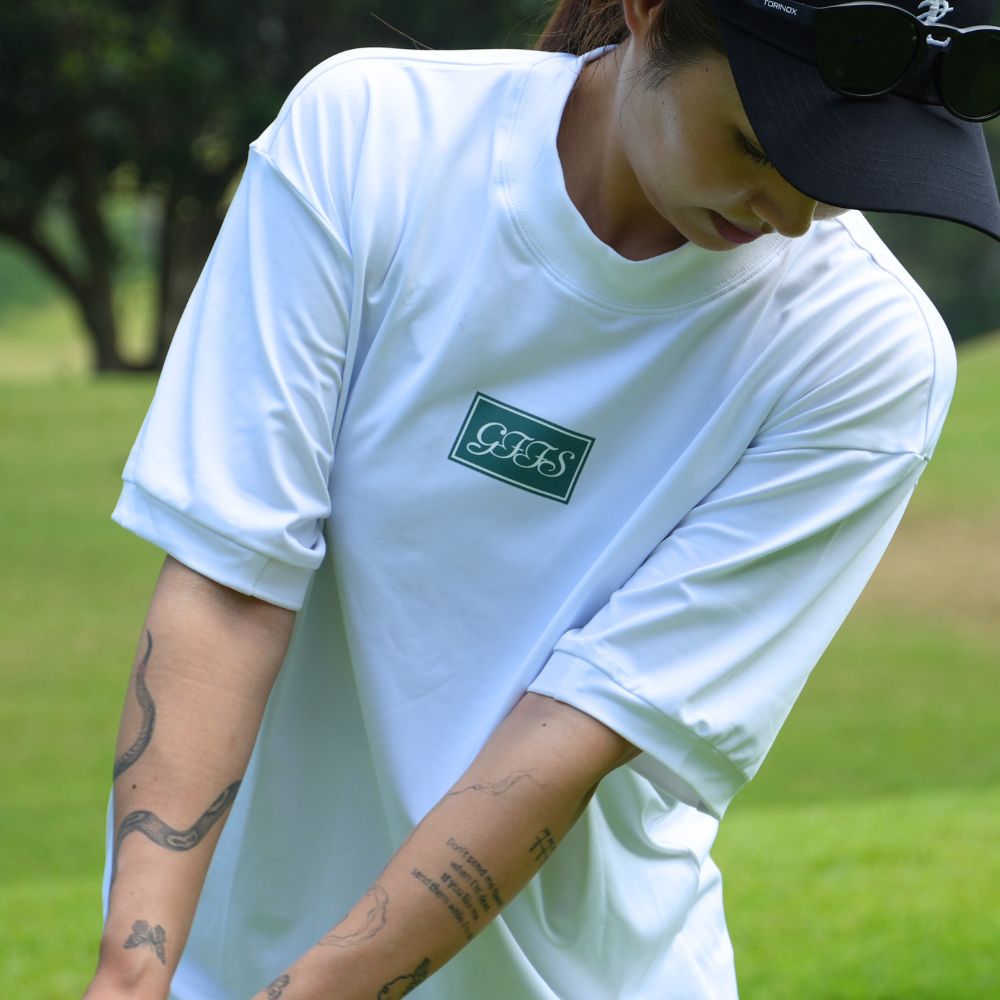 Box logo mock neck shirts