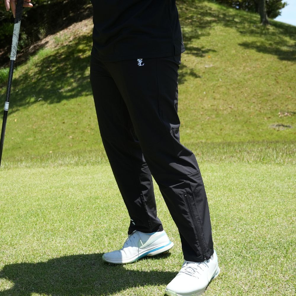 FREAKS logo strech pants