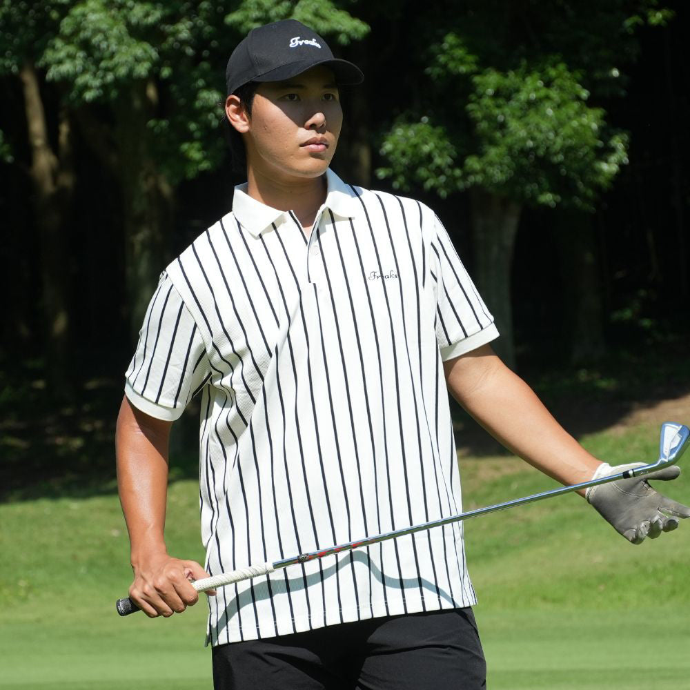 Stripe freaks logo polo shirts