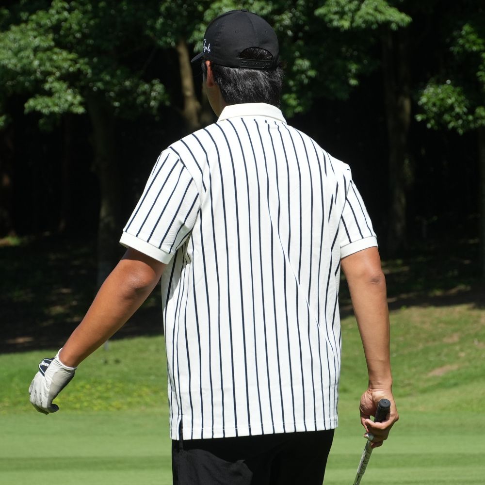 Stripe freaks logo polo shirts