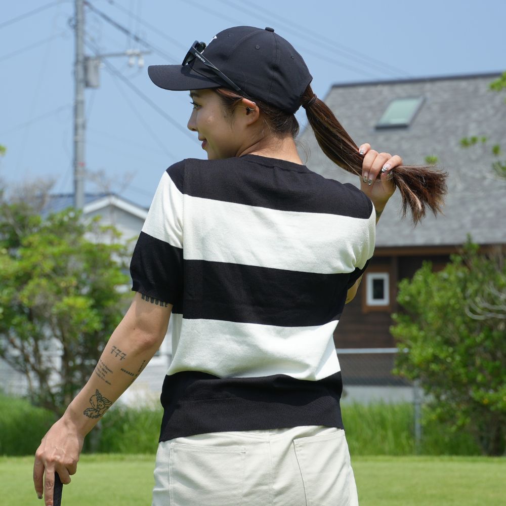 Freaks Logo Striped Crew Neck Knit