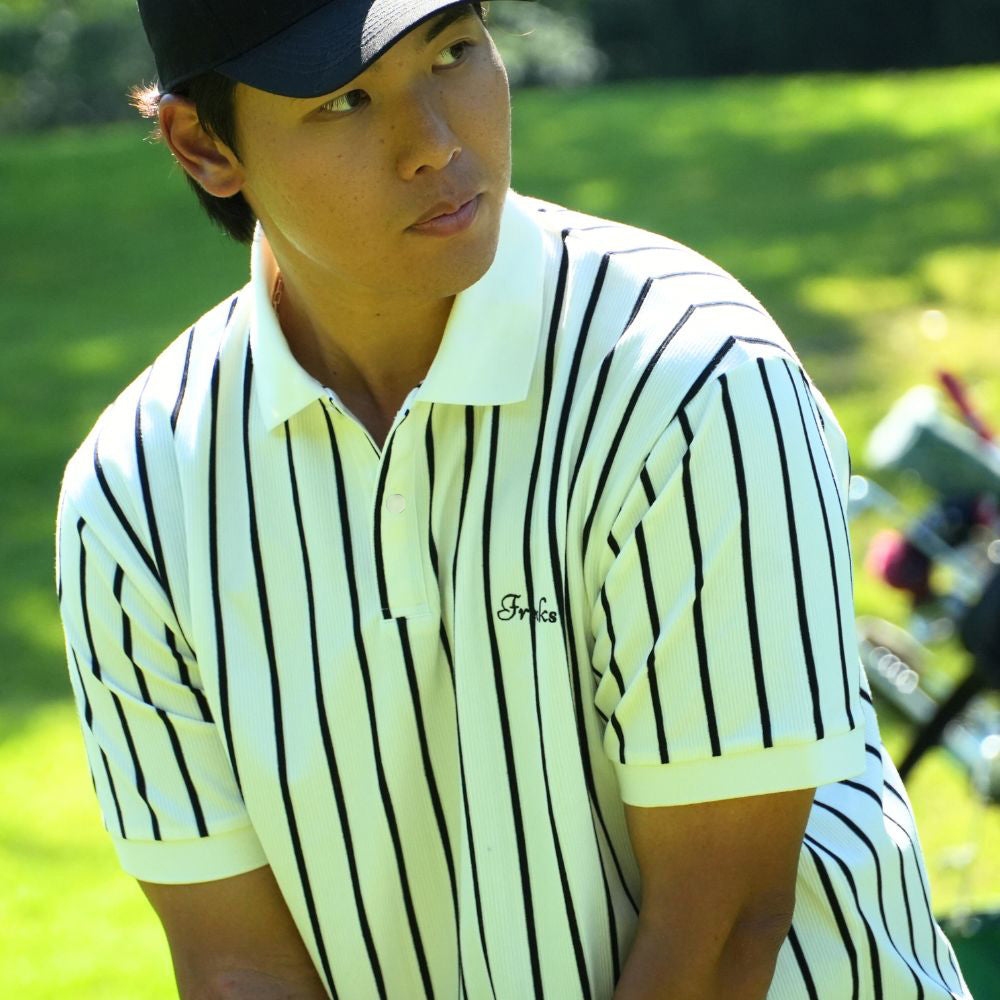 Stripe freaks logo polo shirts