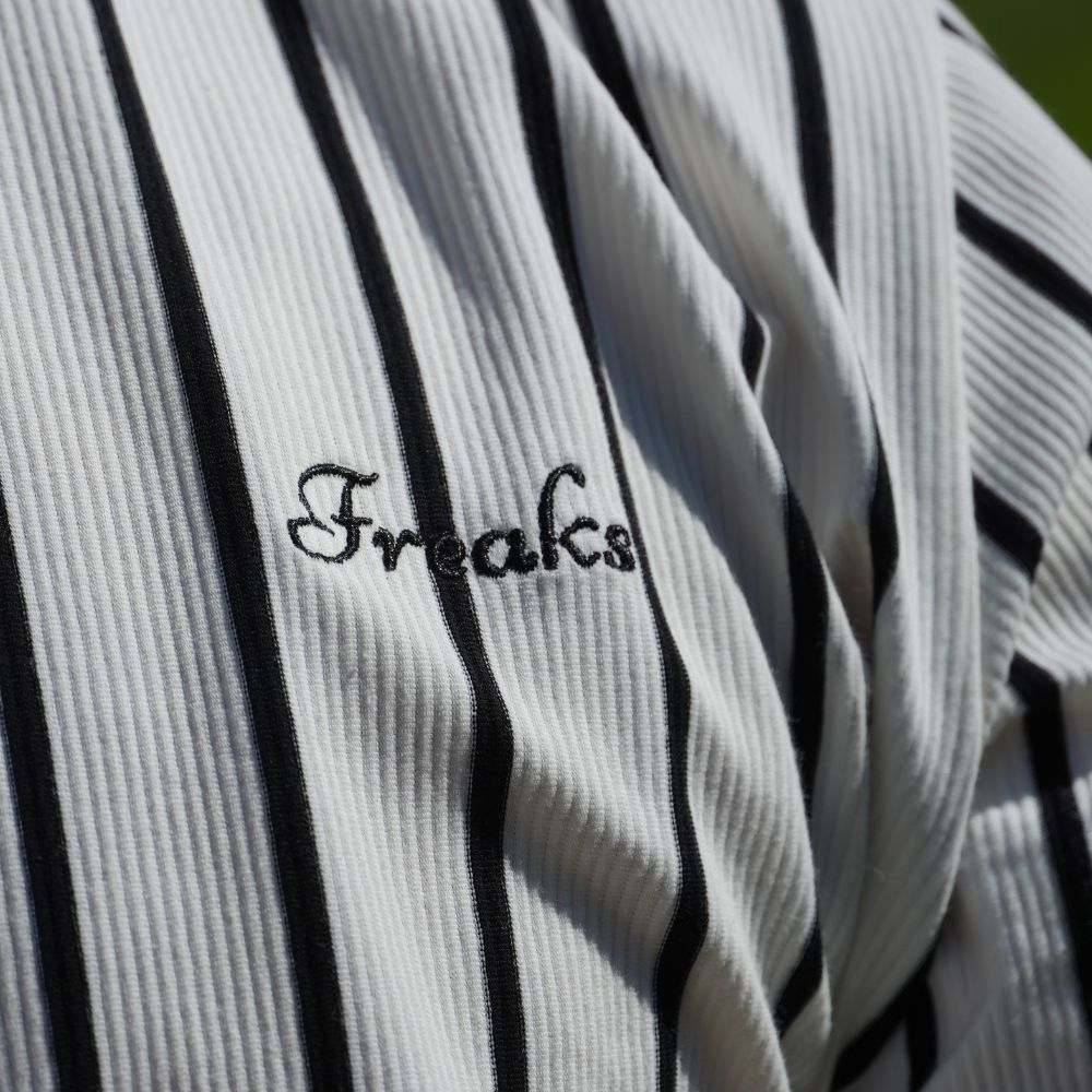 Stripe freaks logo polo shirts