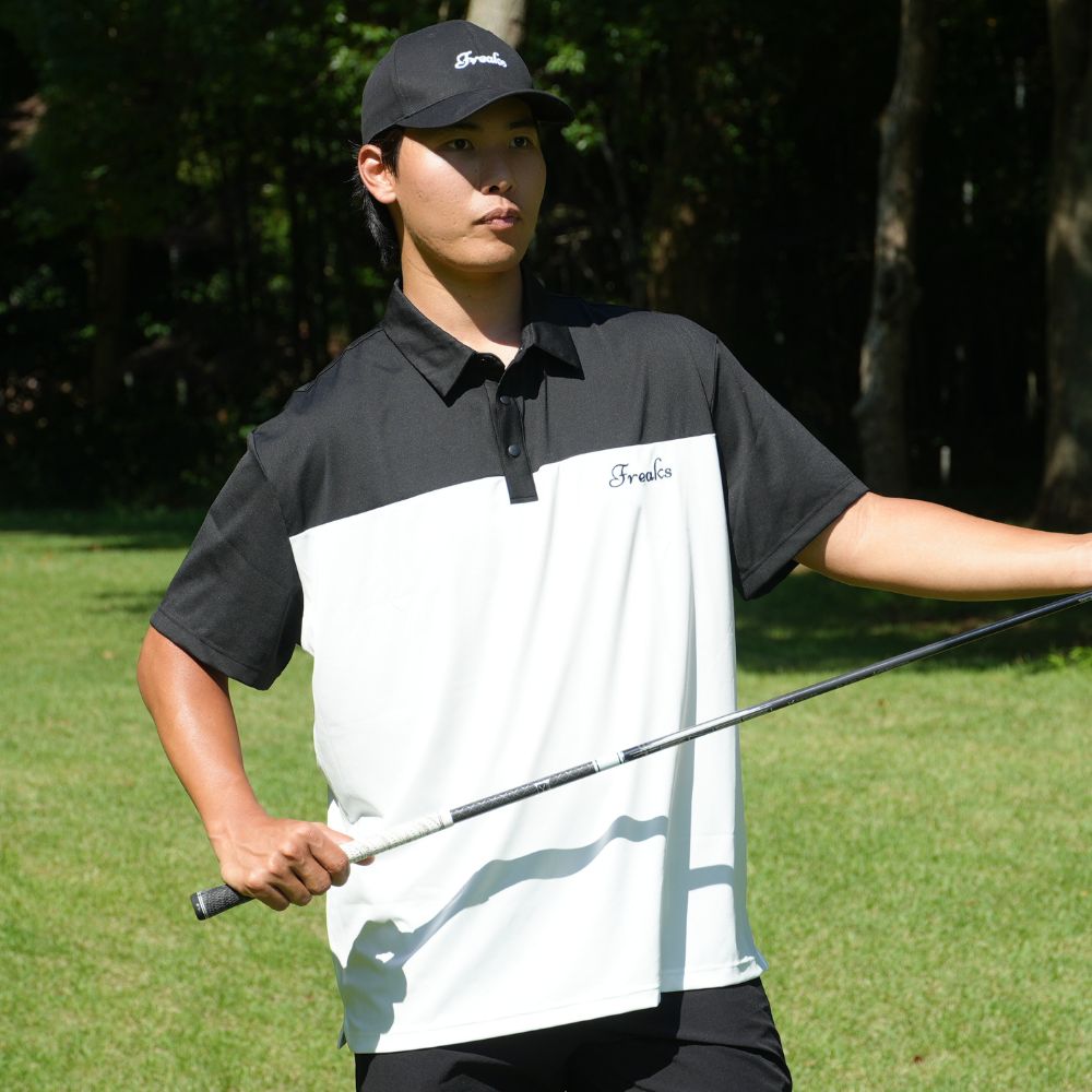 Bicolor logo polo shirts