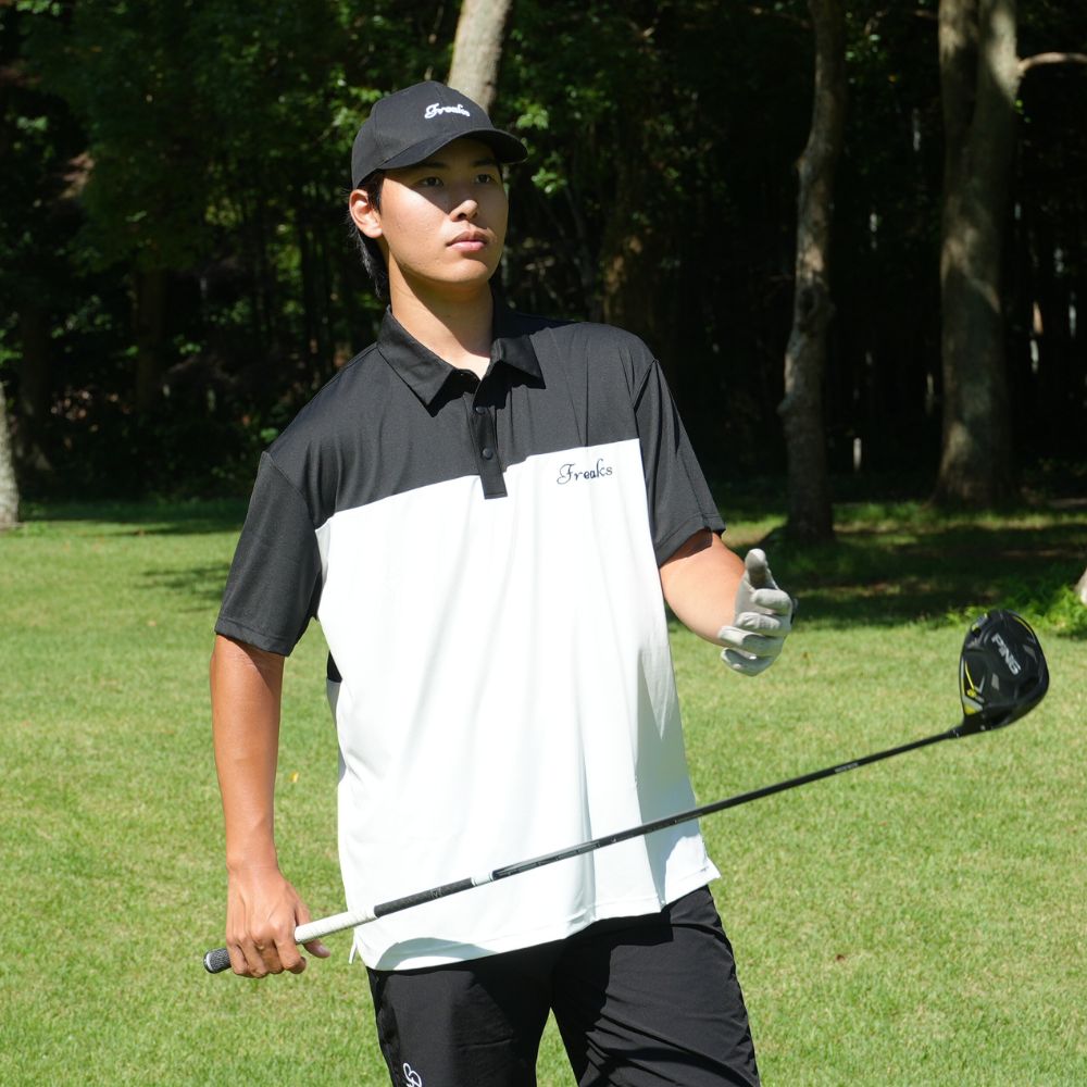 Bicolor logo polo shirts