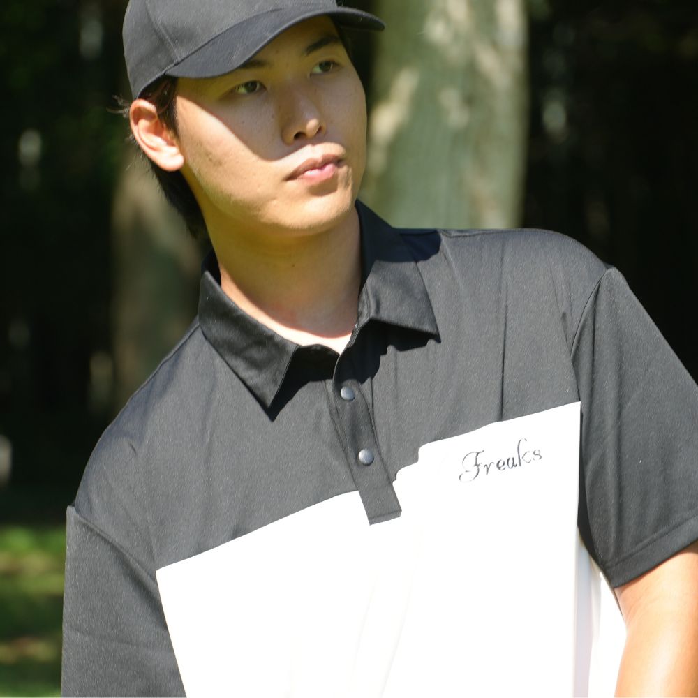 Bicolor logo polo shirts