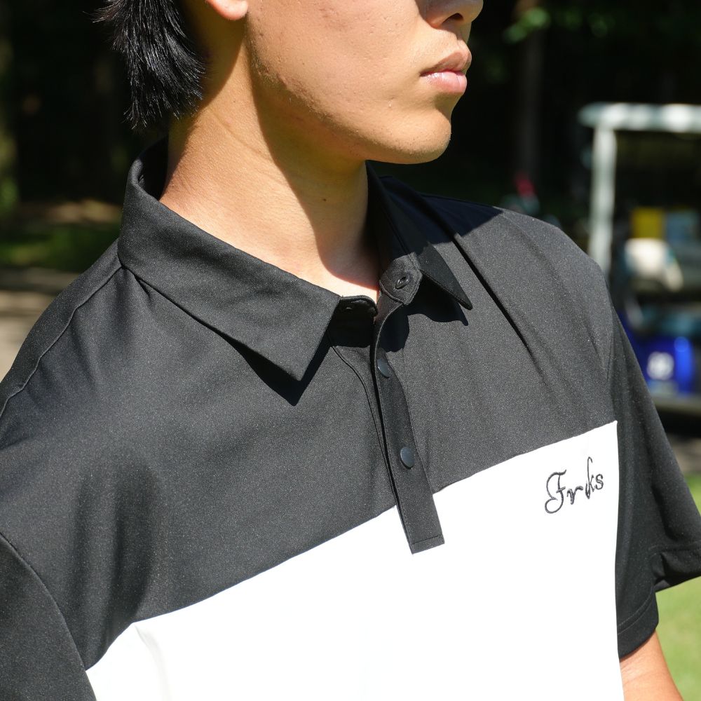 Bicolor logo polo shirts