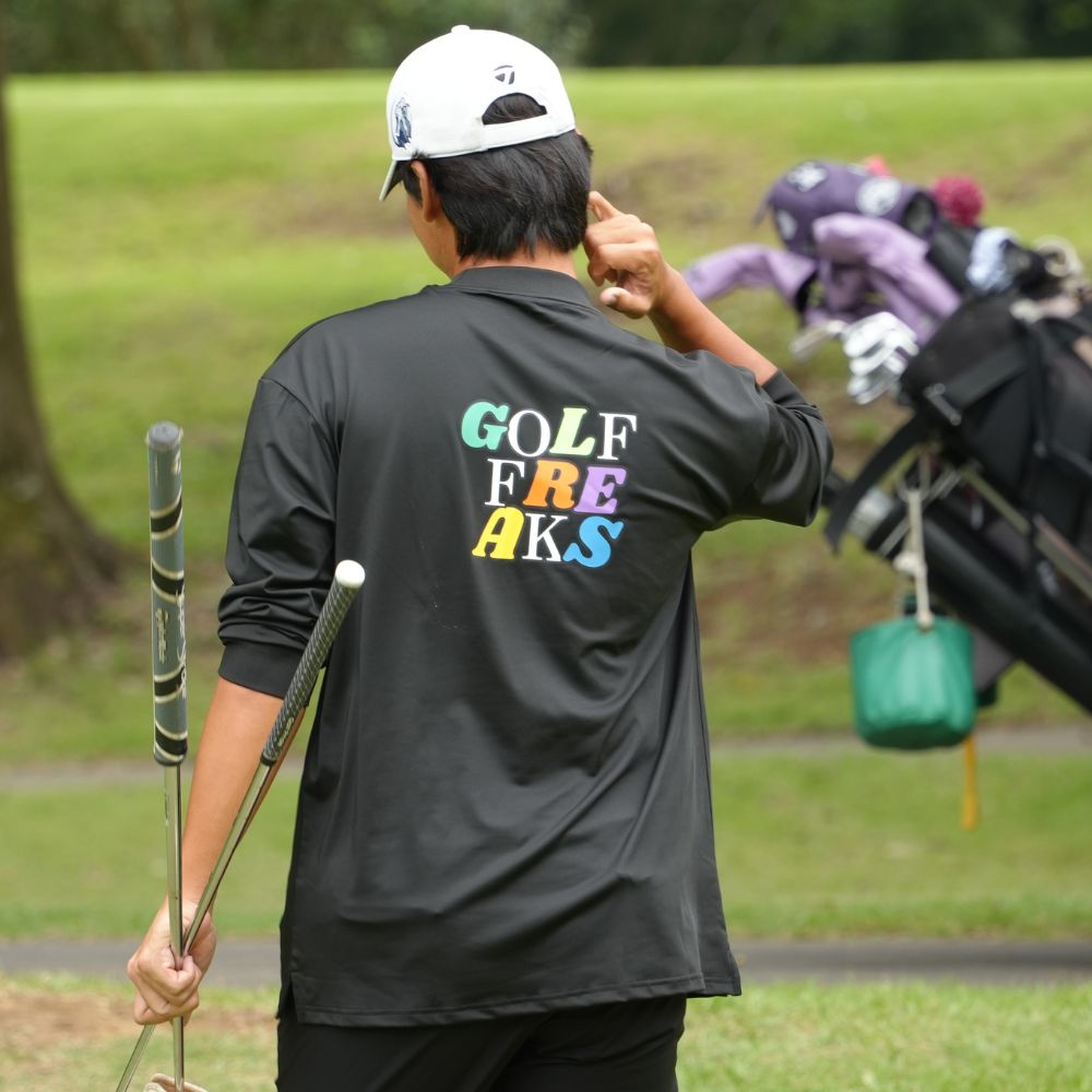 Multi-color logo mock neck Long Sleeve
