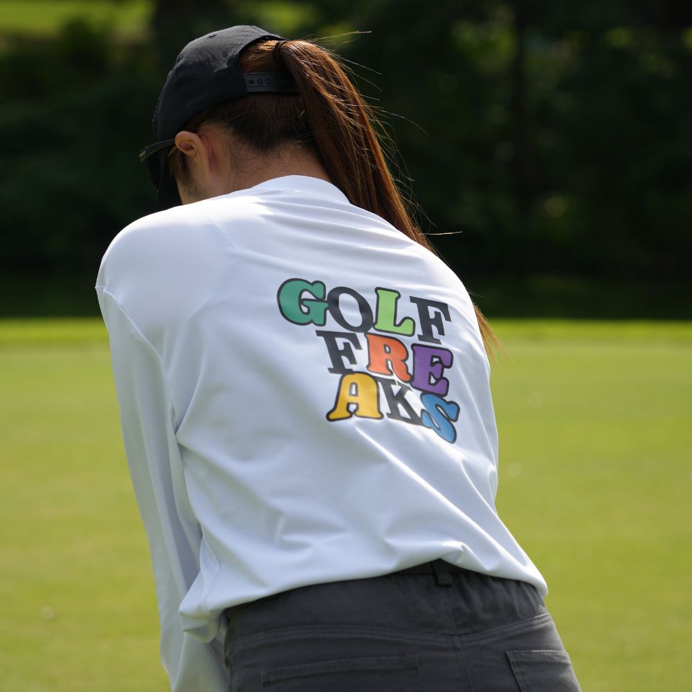 Multi-color logo mock neck Long Sleeve
