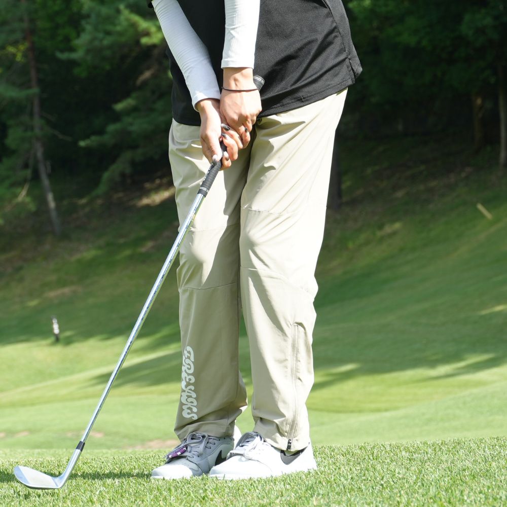 FREAKS logo strech pants