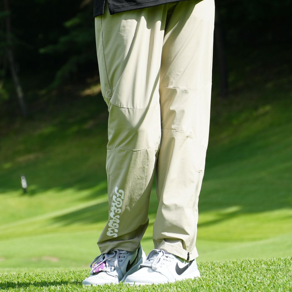 FREAKS logo strech pants