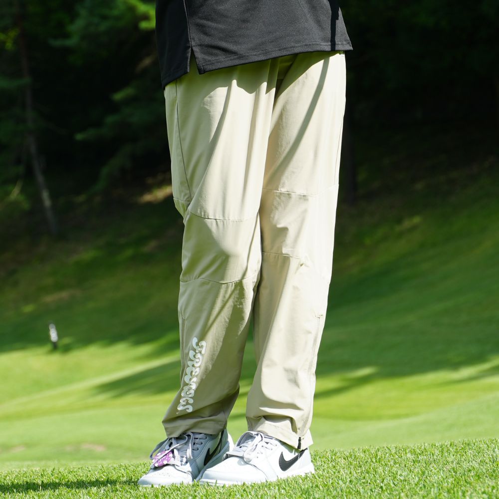 FREAKS logo strech pants