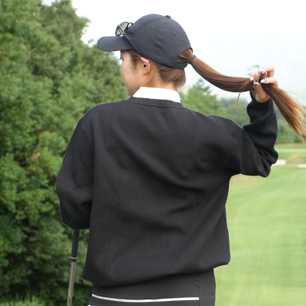 Freaks Layered Mock Neck Knit Sweat