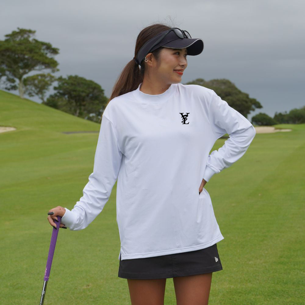 No pain No golf mock neck shirts long sleeve