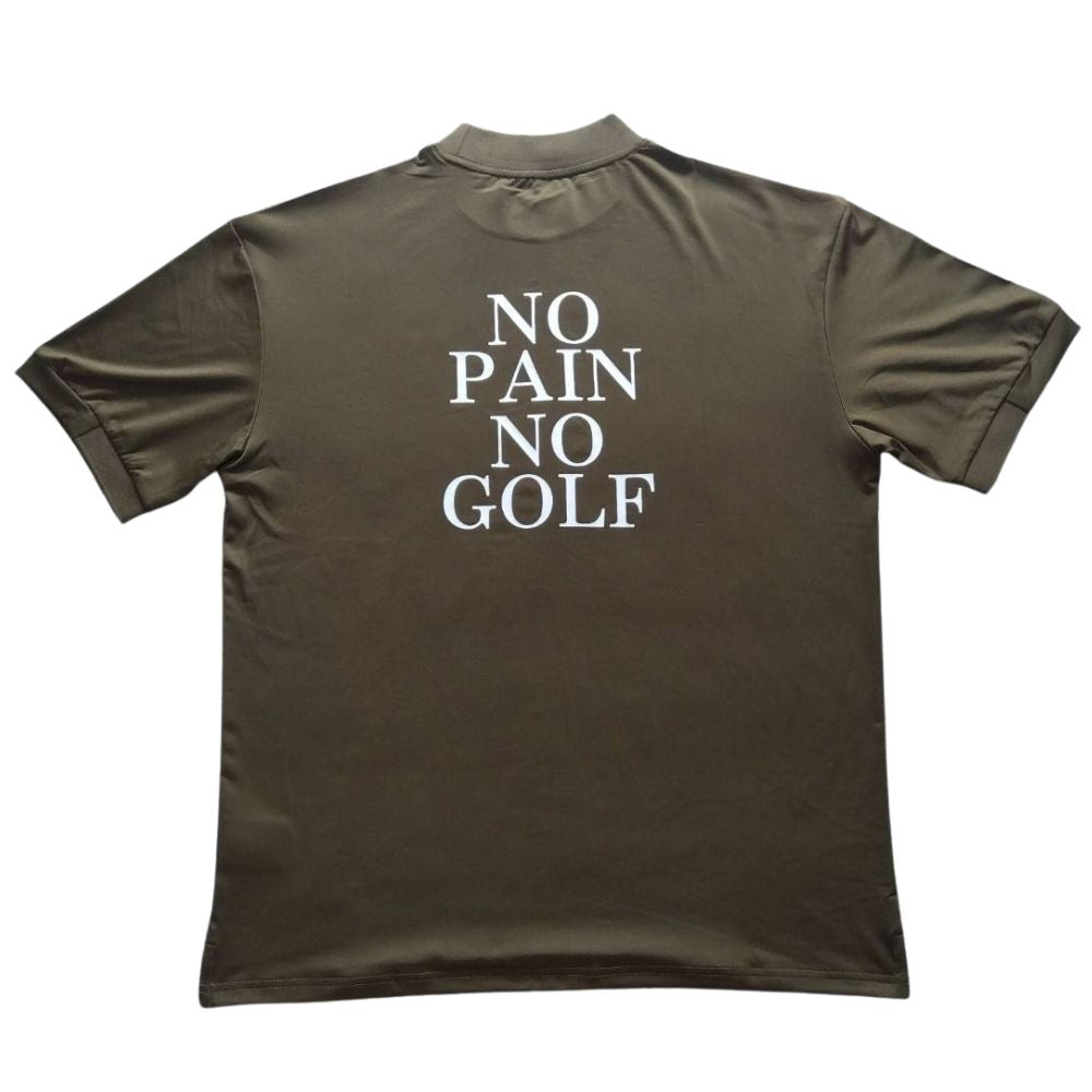 No pain No golf mock neck shirts