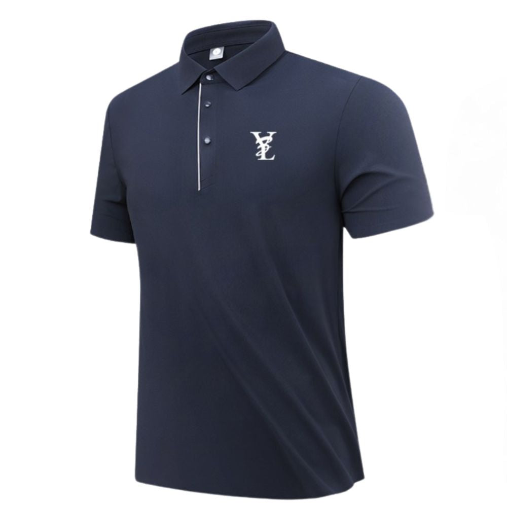 No pain No golf logo polo shirts