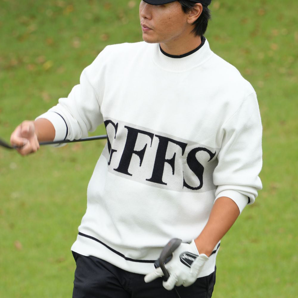 GFFS Big Logo Turtle Neck Knit Sweatshirt