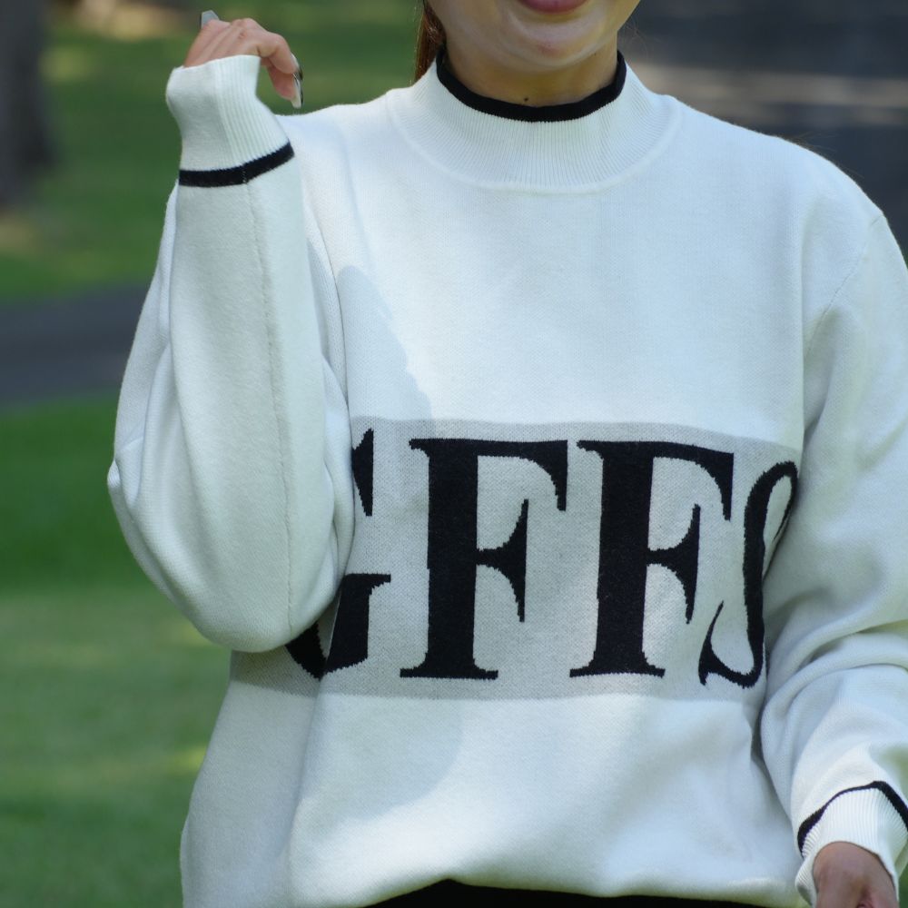 GFFS Big Logo Turtle Neck Knit Sweatshirt