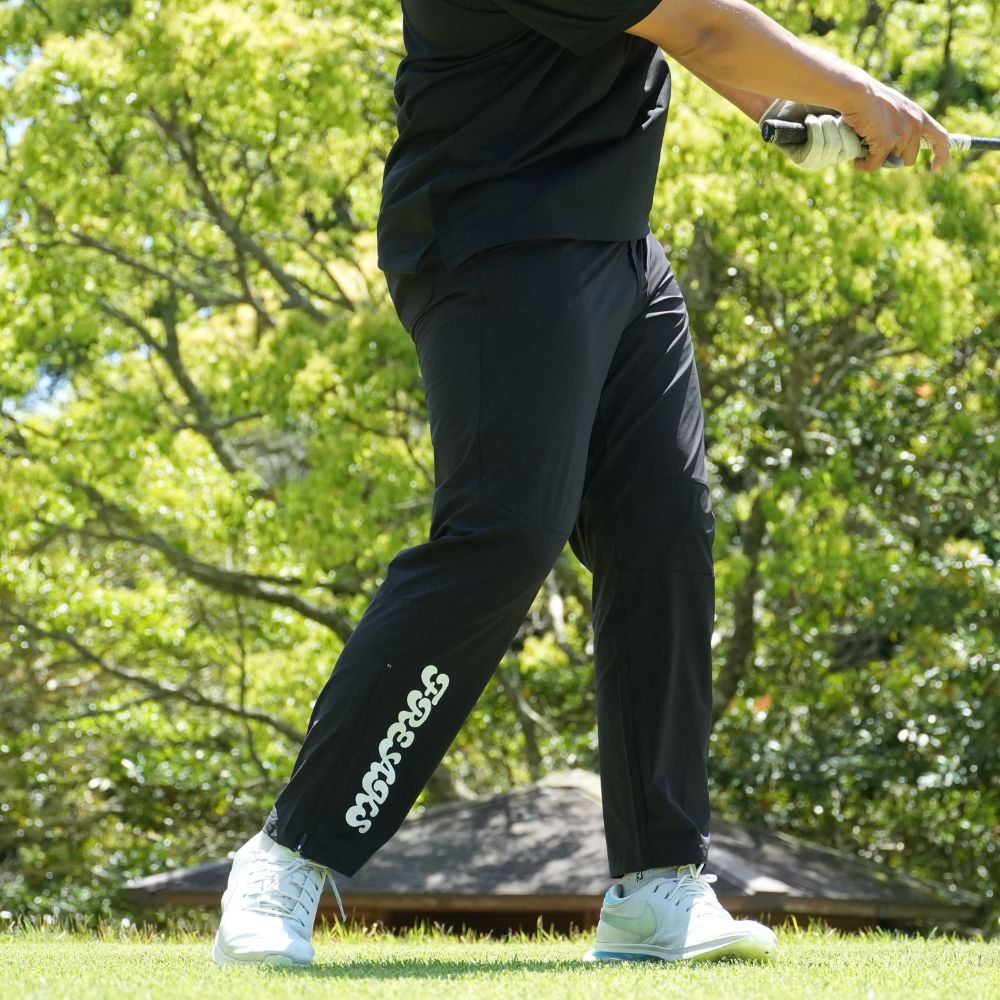 FREAKS logo strech pants
