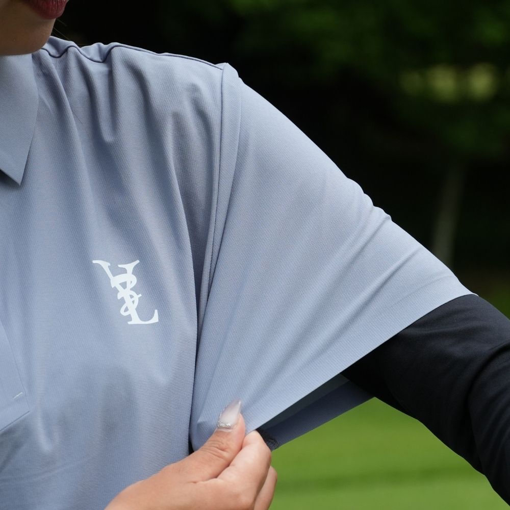 No pain No golf logo polo shirts
