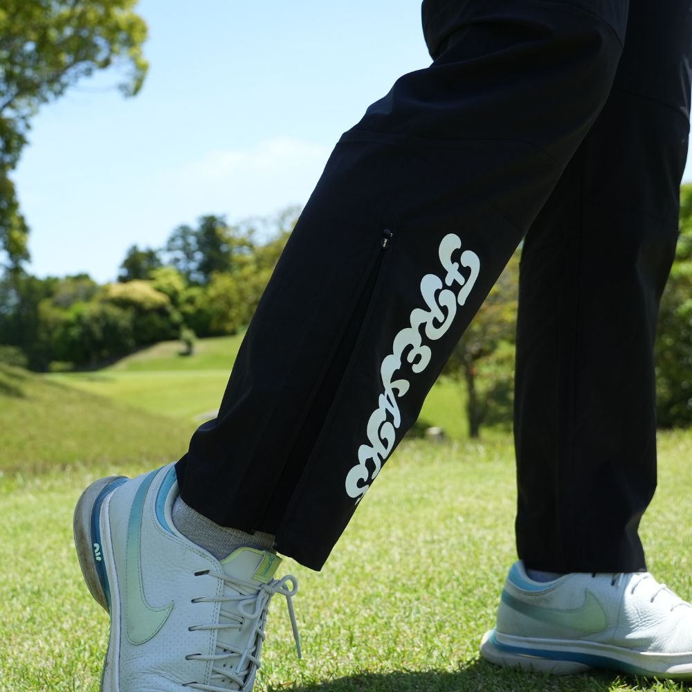 FREAKS logo strech pants