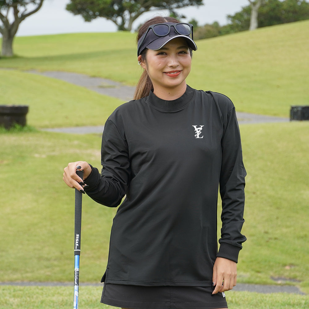 No pain No golf mock neck shirts long sleeve