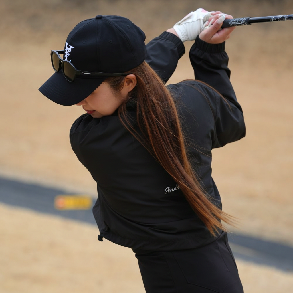 UV Cut Cropped Logo Track Jacket