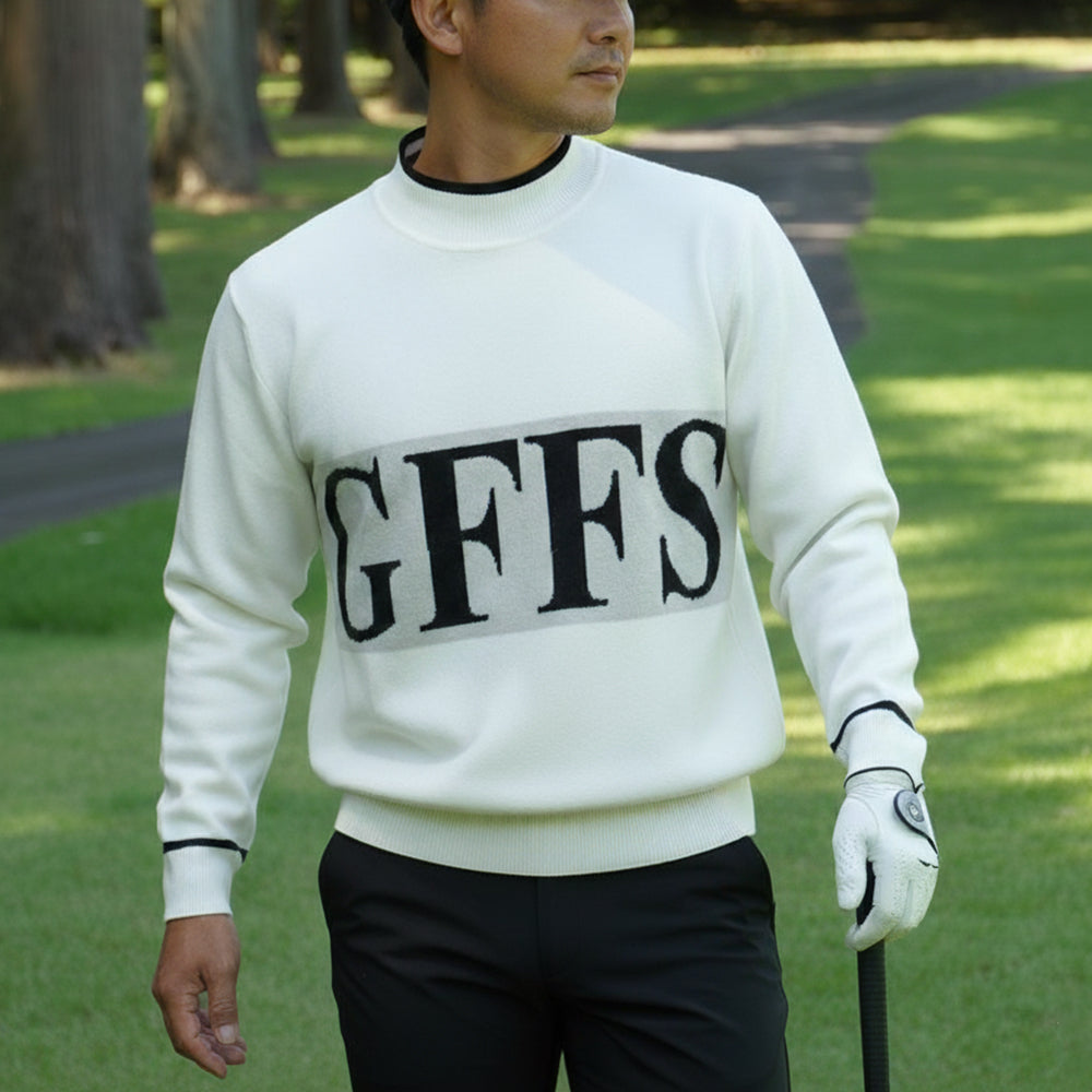 GFFS Big Logo Turtle Neck Knit Sweatshirt