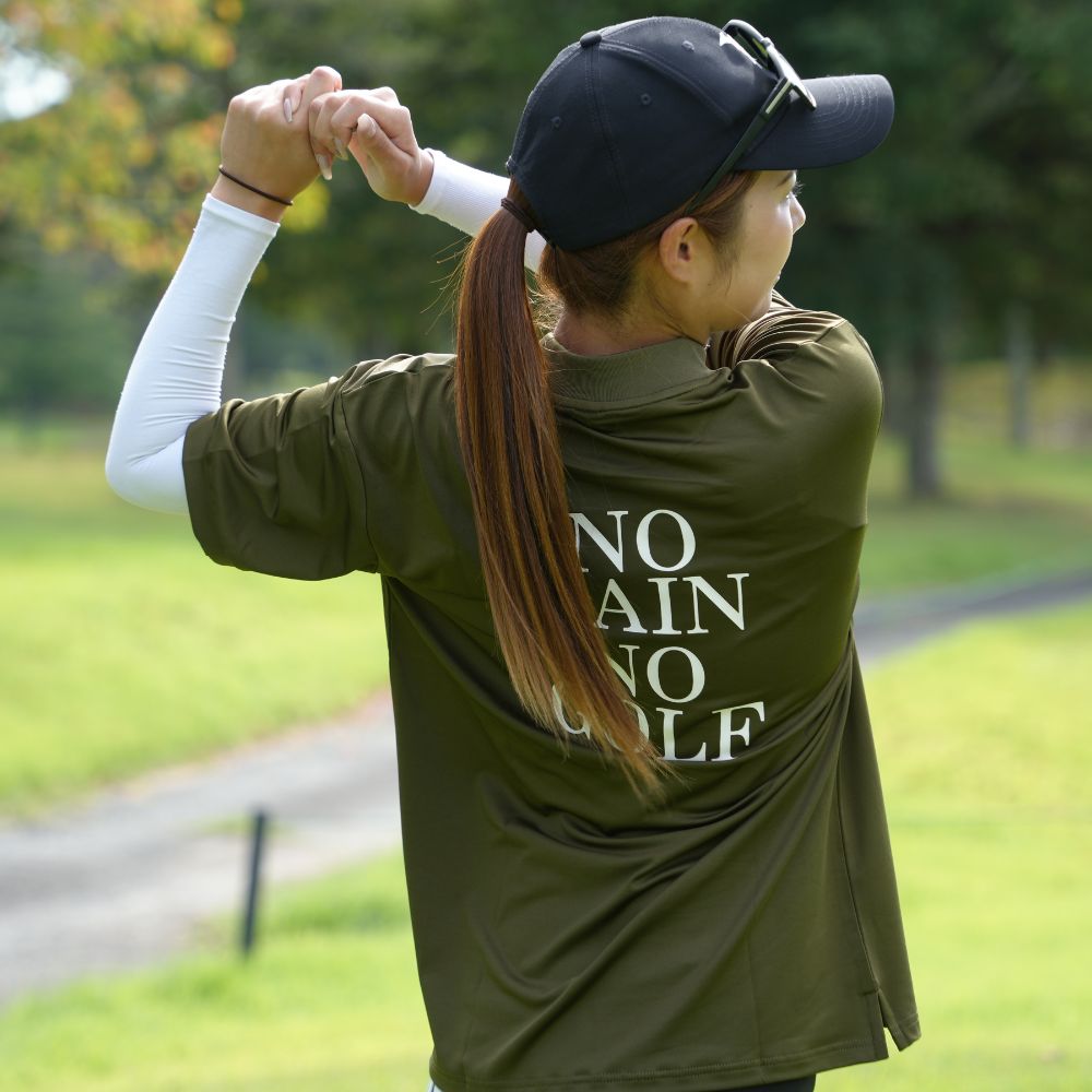 No pain No golf mock neck shirts