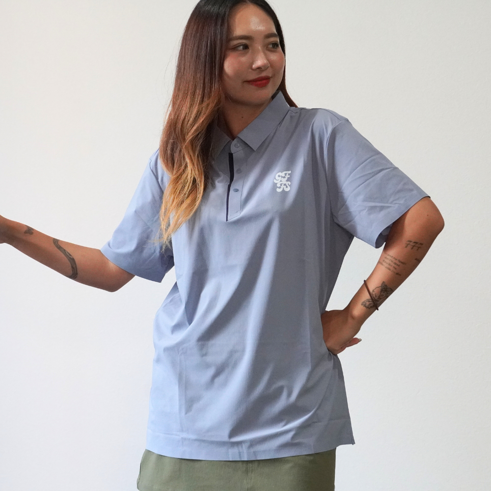 ゴルフフリークス】Snap button logo polo shirts(スナップボタンロゴ ゴルフフリークス】Snap button logo polo shirts(スナップボタンロゴ