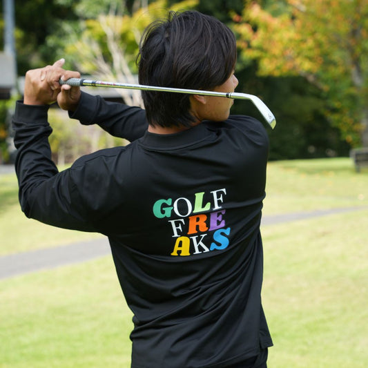 Multi-color logo mock neck Long Sleeve