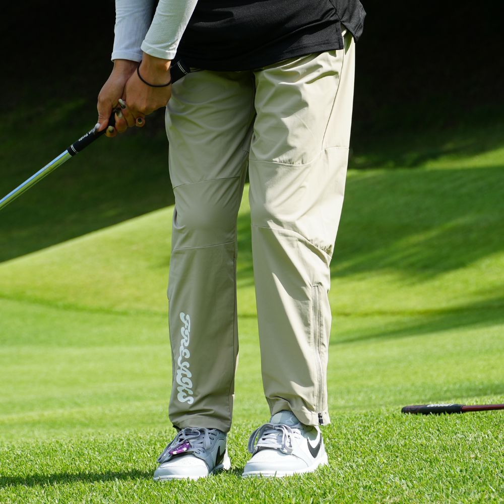 FREAKS logo strech pants