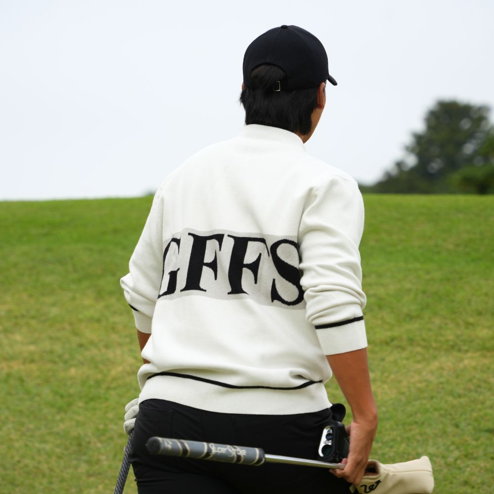 GFFS Big Logo Turtle Neck Knit Sweatshirt – GOLF FREAKS STORE