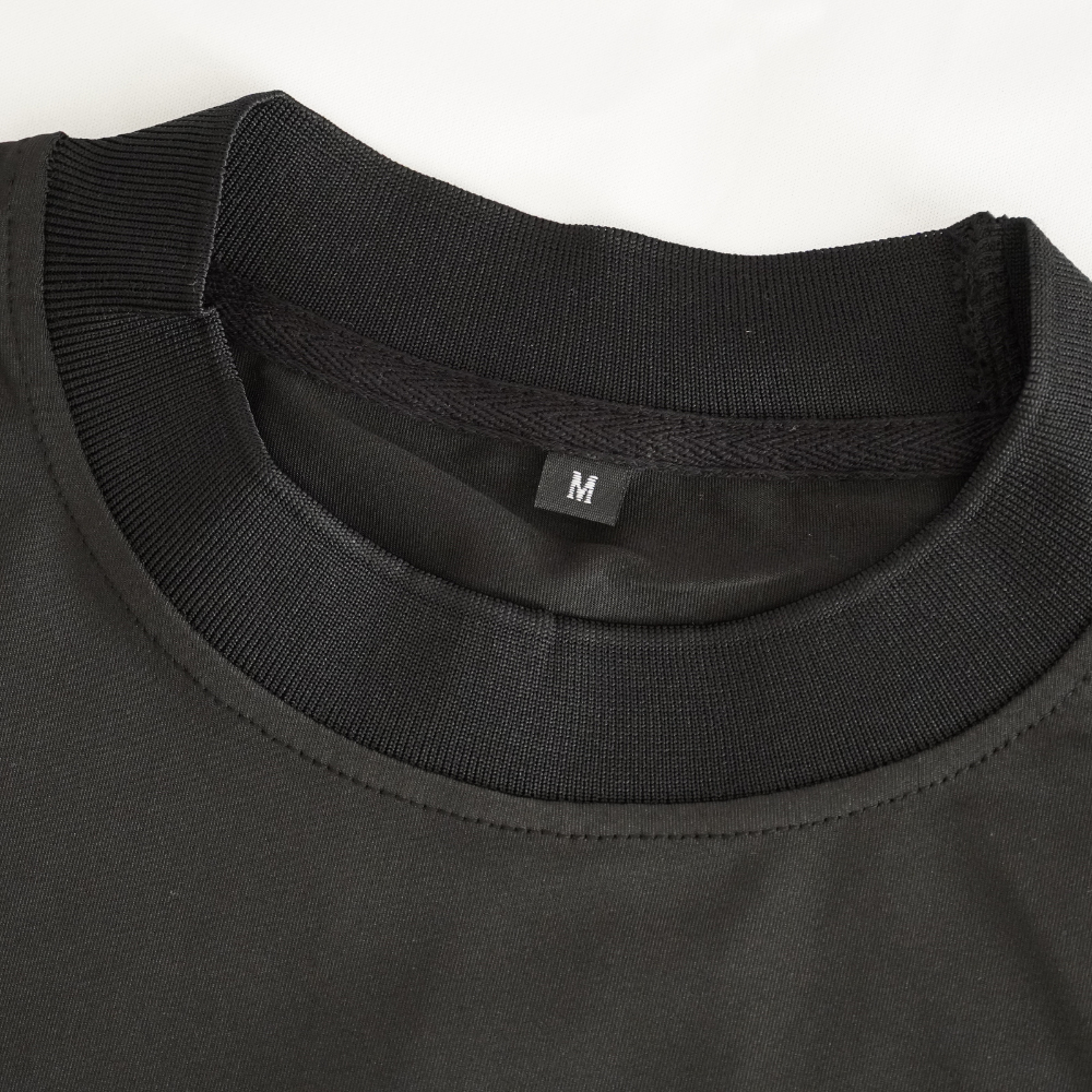 Mockneck logo sleeve shirts