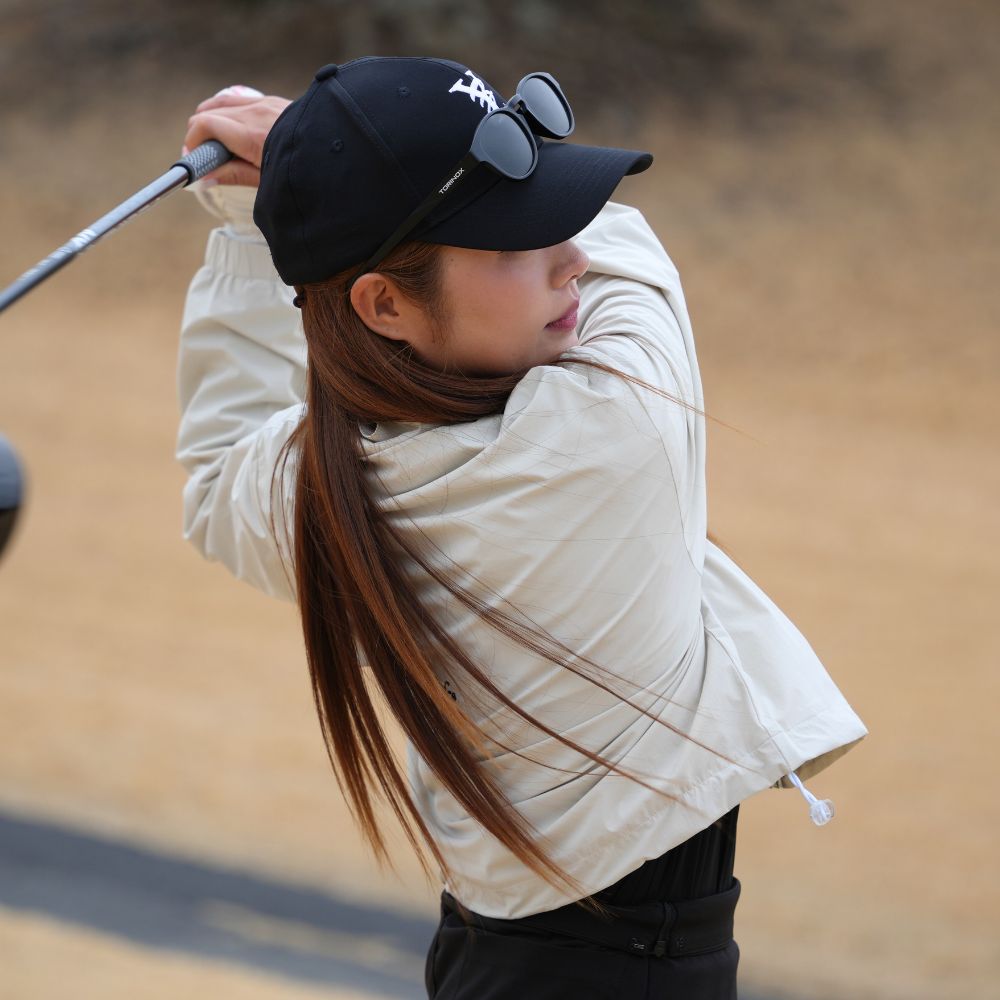 UV Cut Cropped Logo Track Jacket