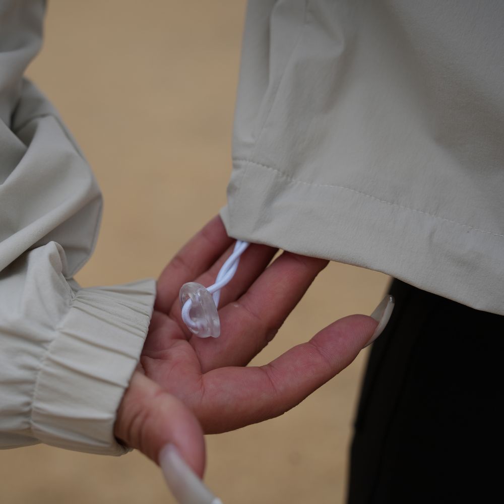 UV Cut Cropped Logo Track Jacket