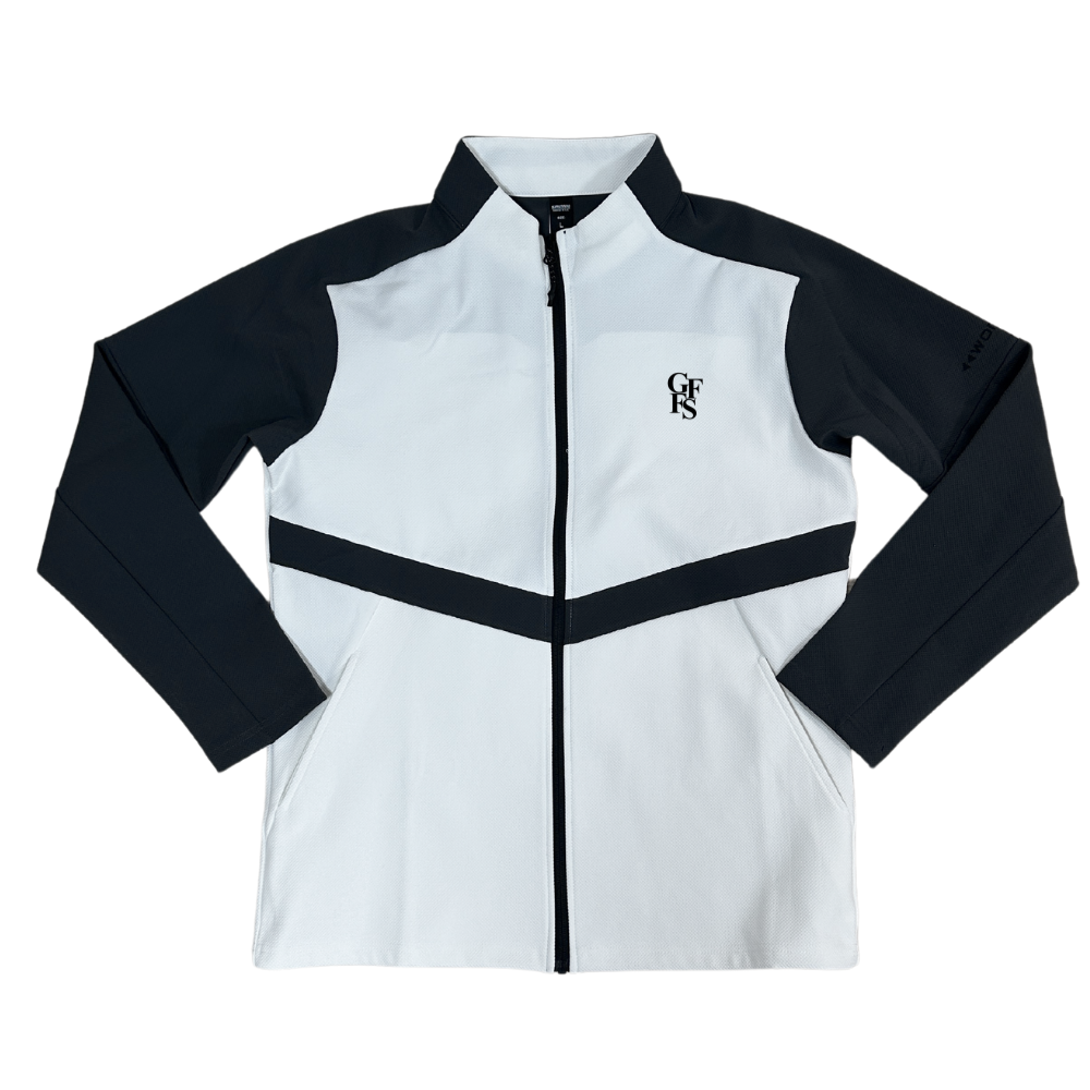 GFFS Logo Dry Jacket(white-gray) – GOLF FREAKS STORE GFFS Logo Dry Jacket(white-gray) – GOLF FREAKS STORE
