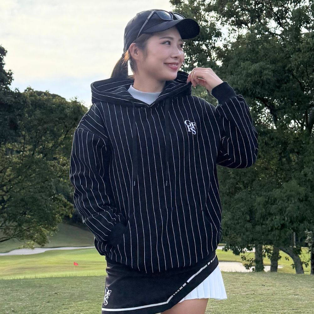 Stripe Fleece Hoodie