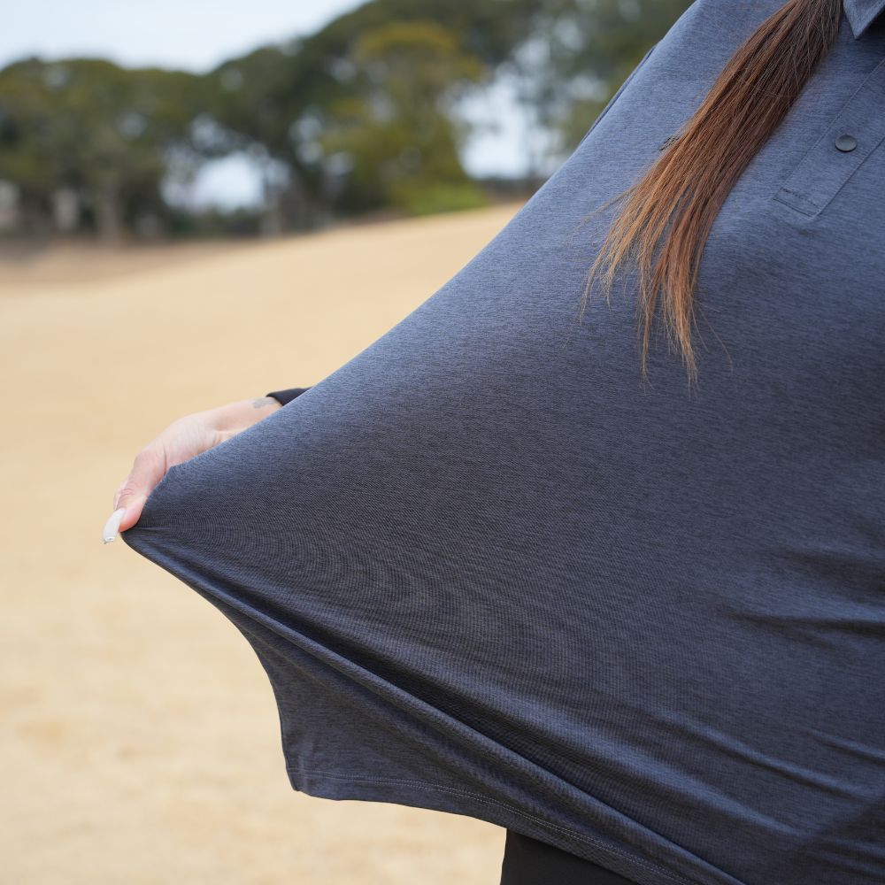 Ultra-Stretch Silicon Logo Polo Shirts