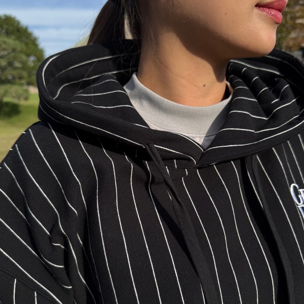 Stripe Fleece Hoodie