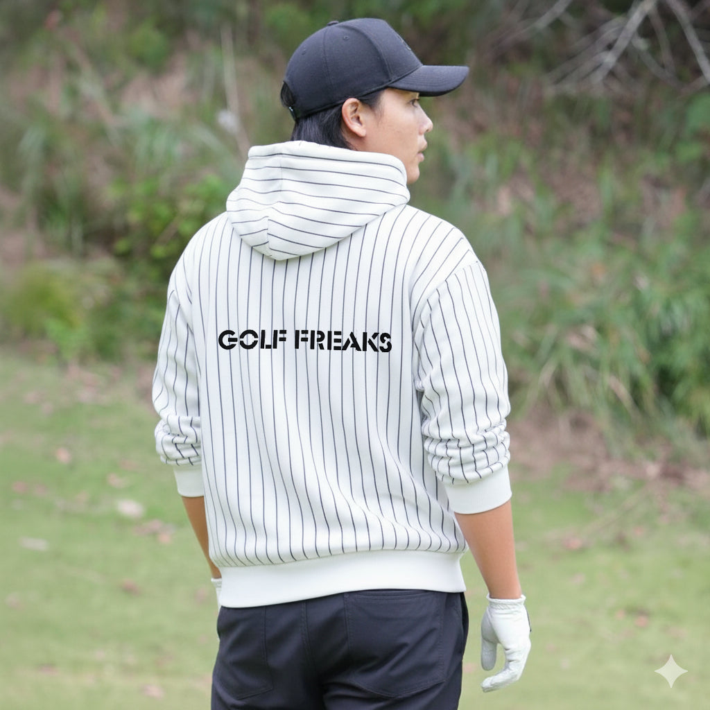 Stripe Fleece Hoodie