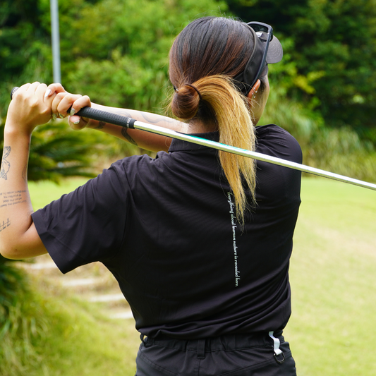 Human nature back logo polo shirts