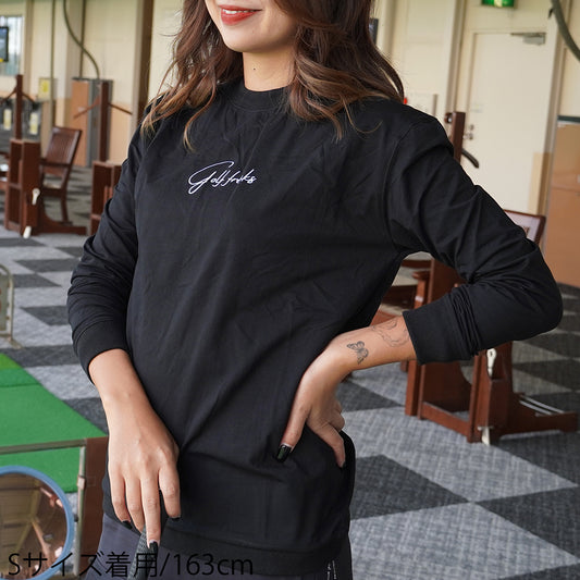 Mockneck back design long sleeve shirts