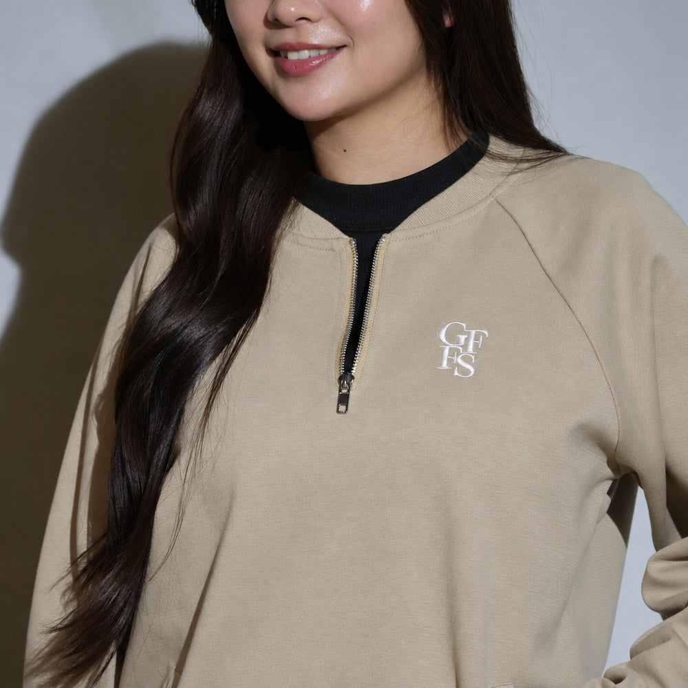 GFFS VARSITY HALF ZIP SWEAT