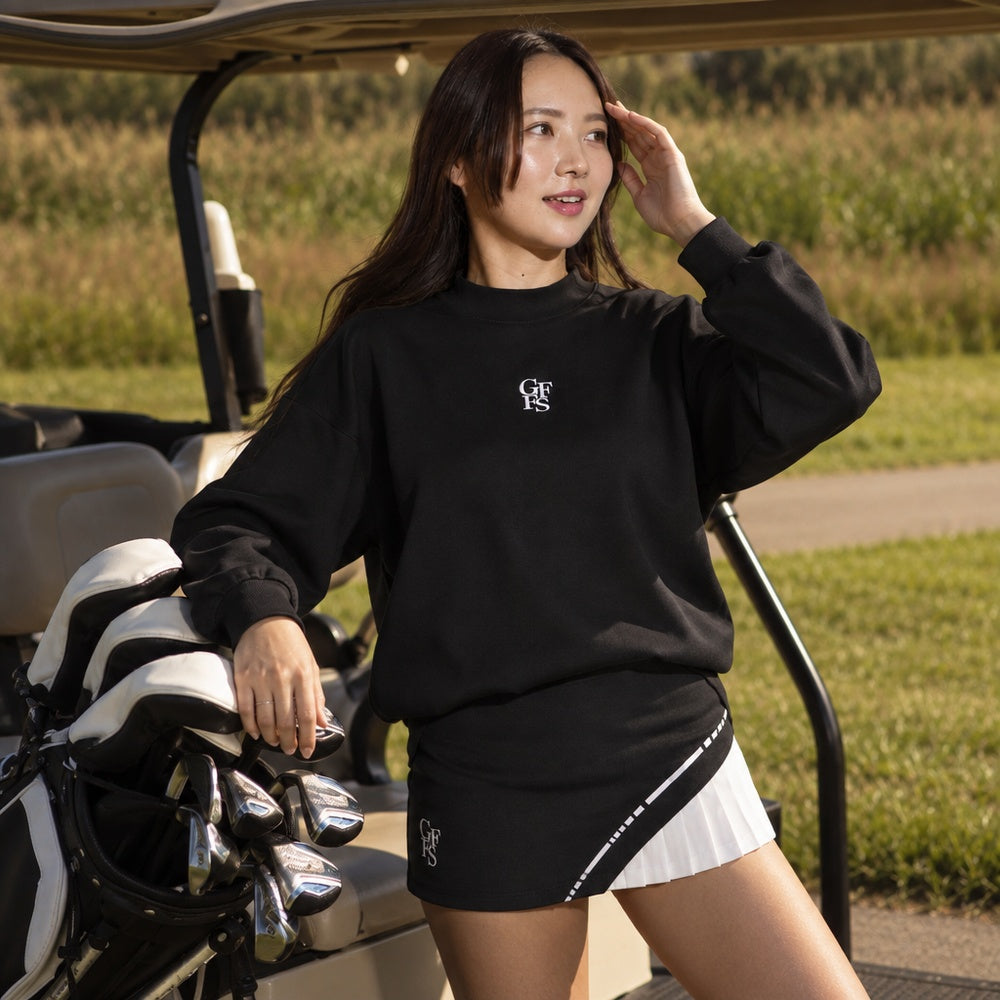 STRETCH MOCK NECK SWEAT