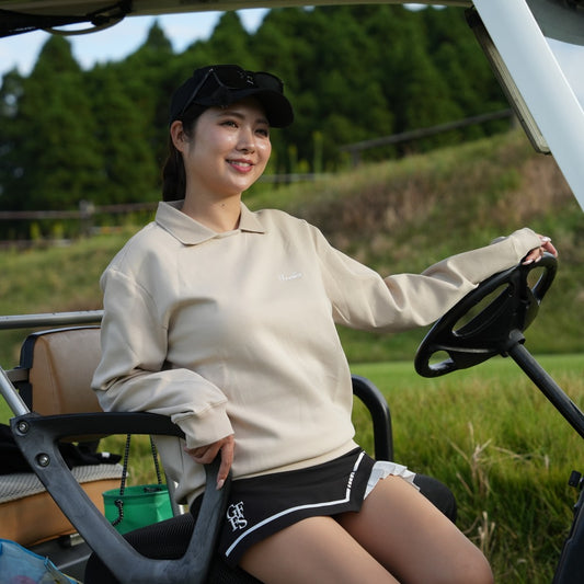 RIB COLLAR SWEAT SHIRT