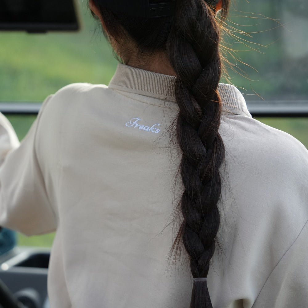 RIB COLLAR SWEAT SHIRT