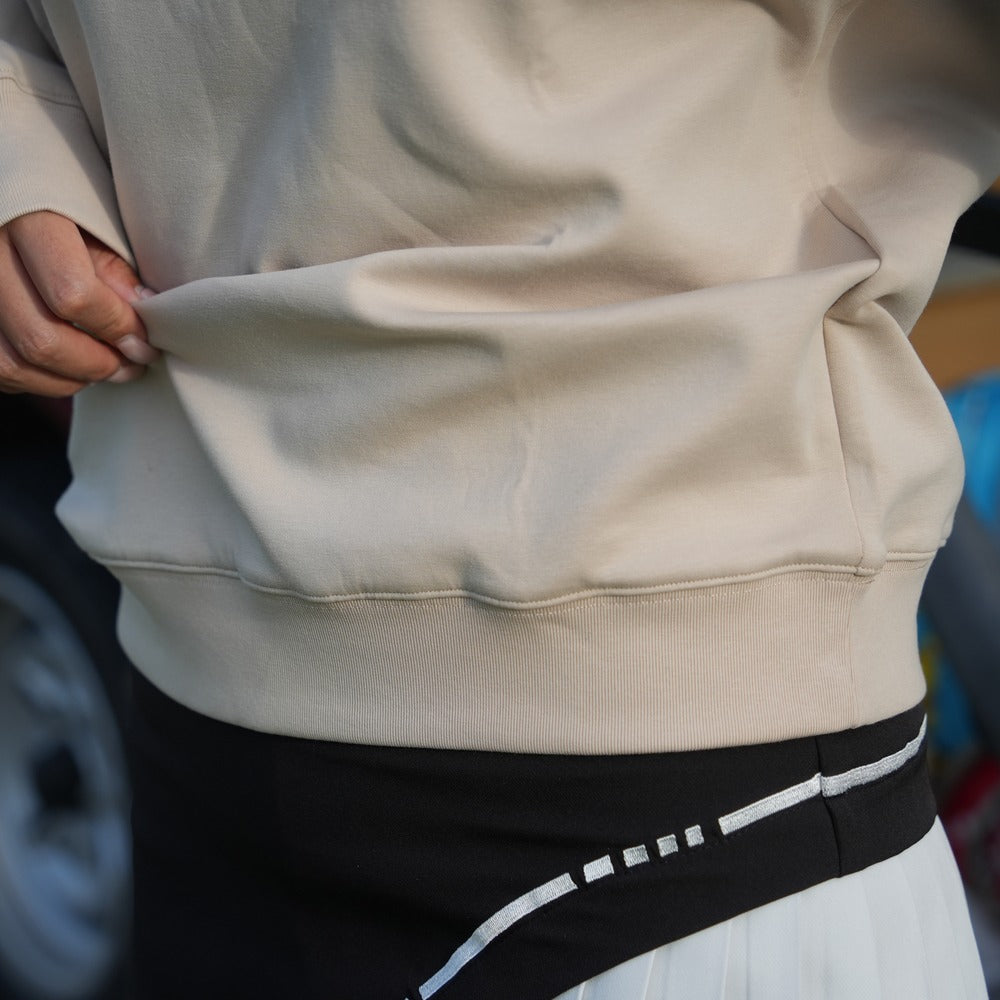 RIB COLLAR SWEAT SHIRT