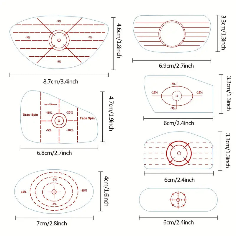 Shot marker stickers (10 pieces)